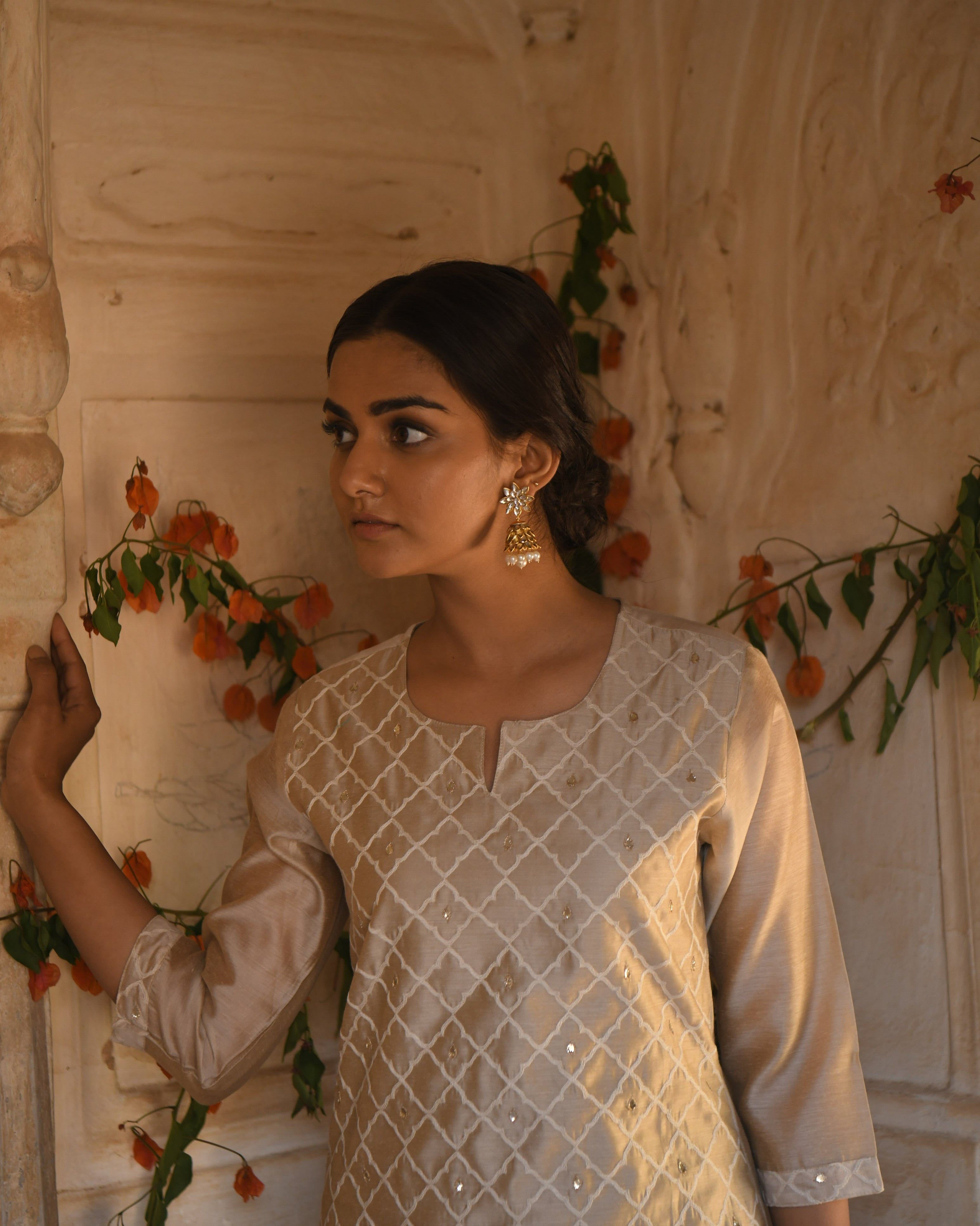 BEIGE MEHER KURTA SET