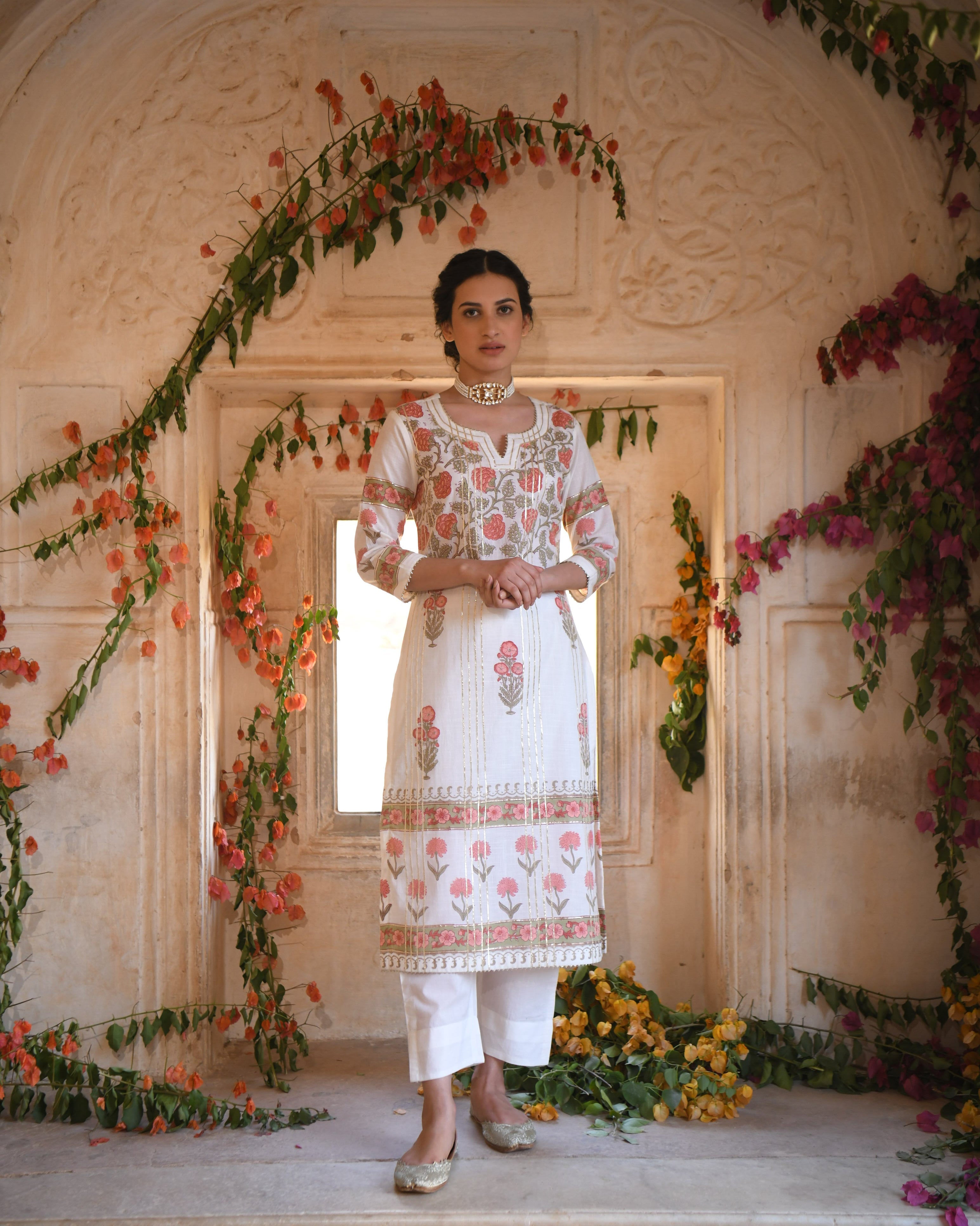 OFF-WHITE MEHER KURTA SET