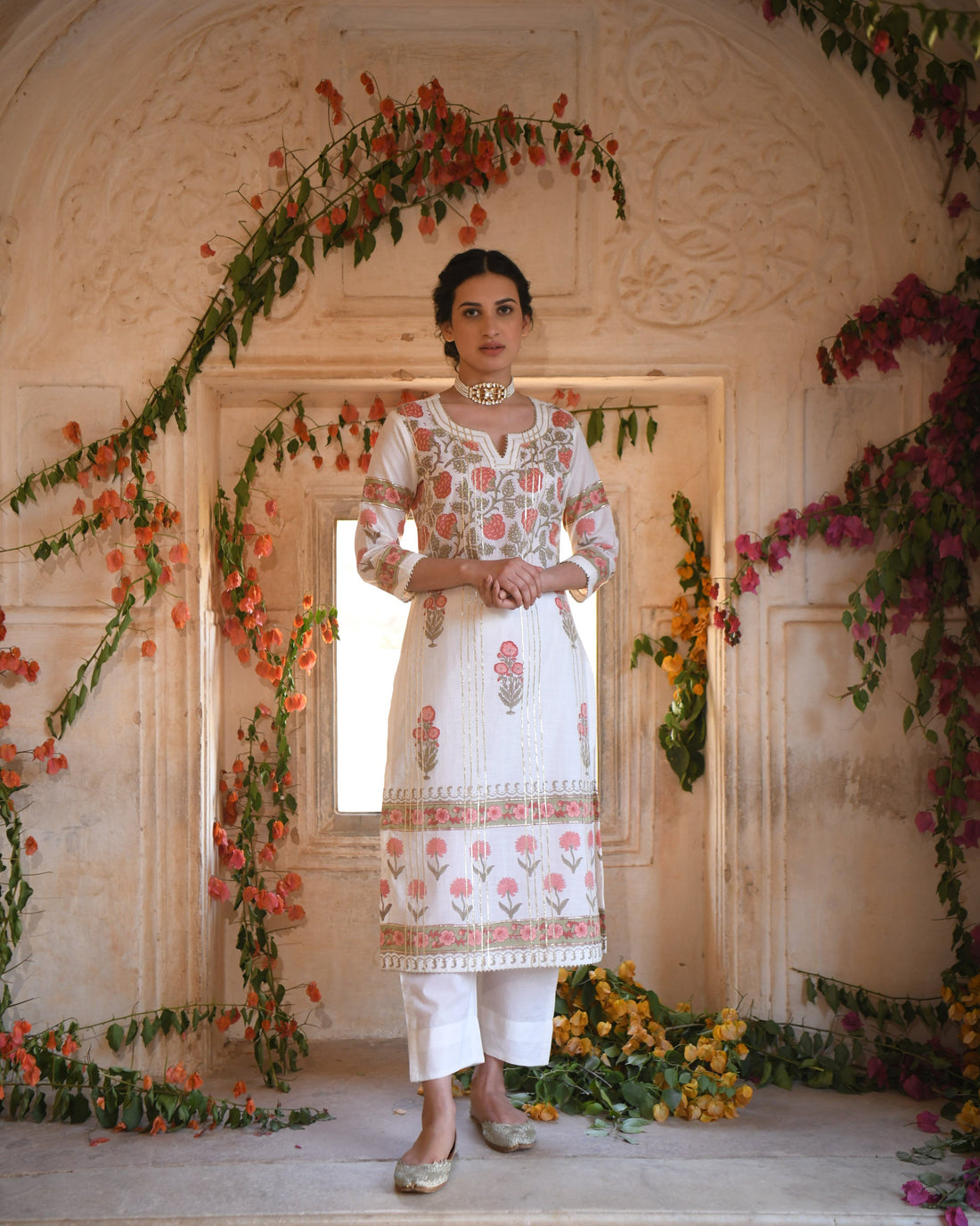 OFF-WHITE MEHER KURTA SET
