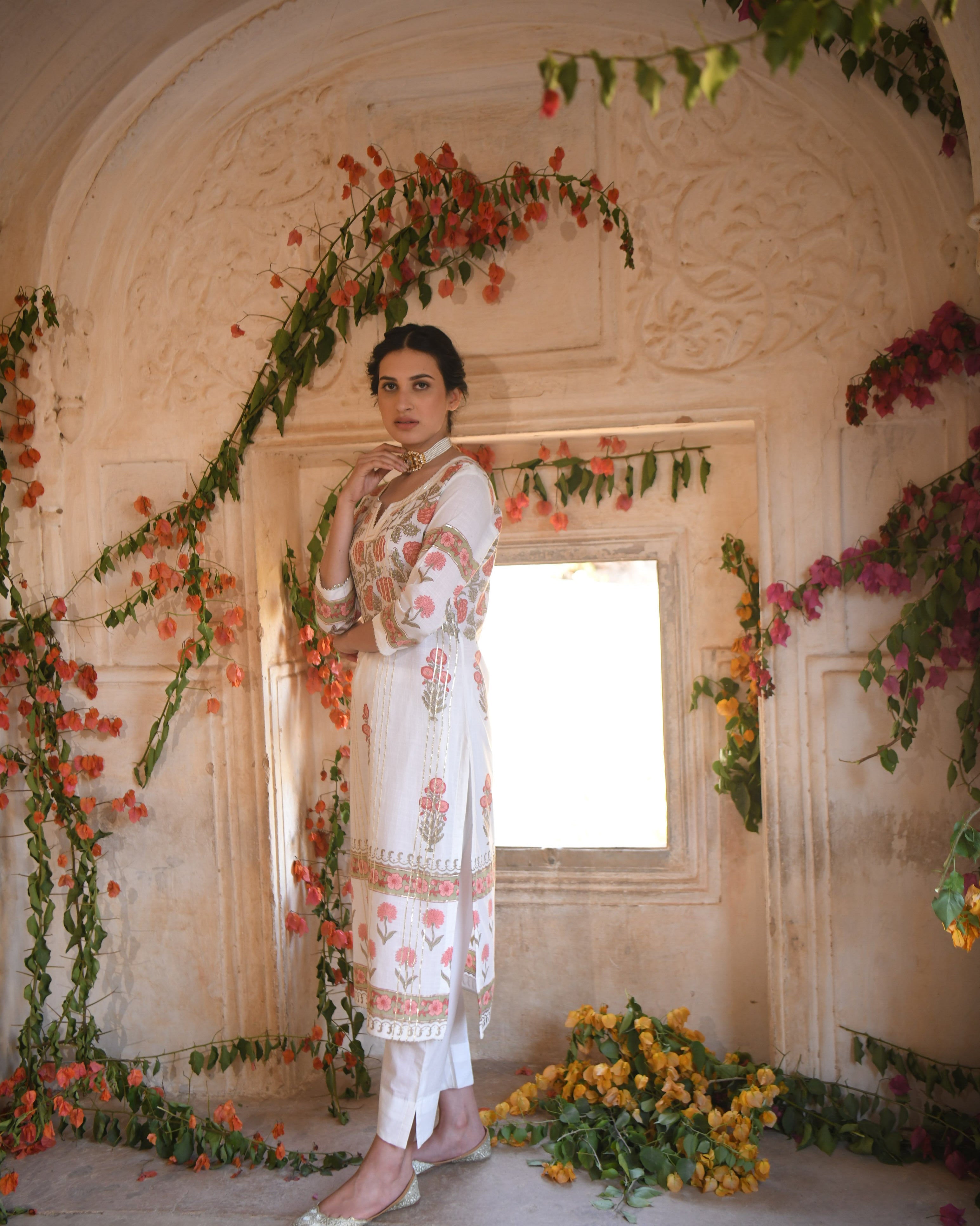 OFF-WHITE MEHER KURTA SET