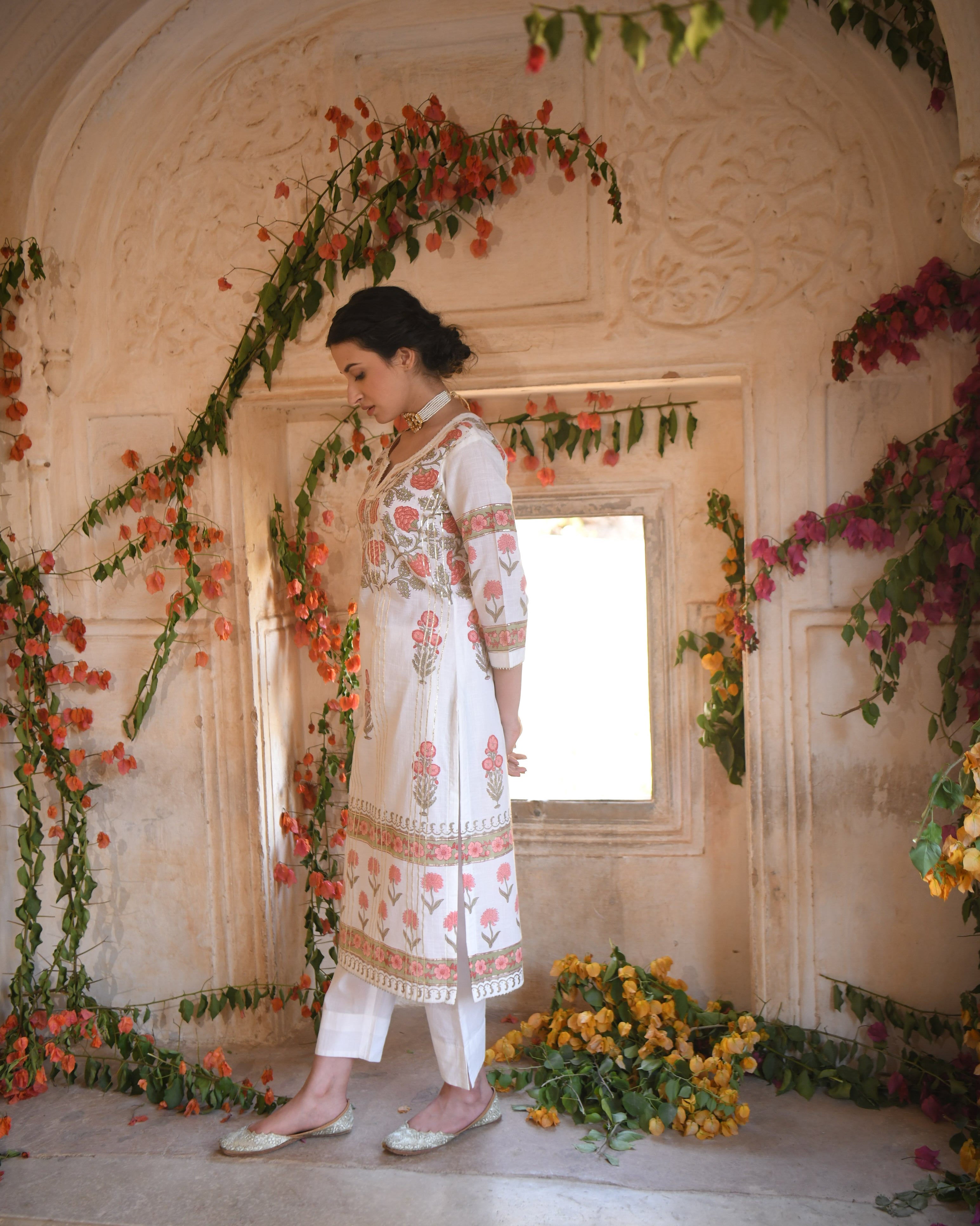 OFF-WHITE MEHER KURTA SET