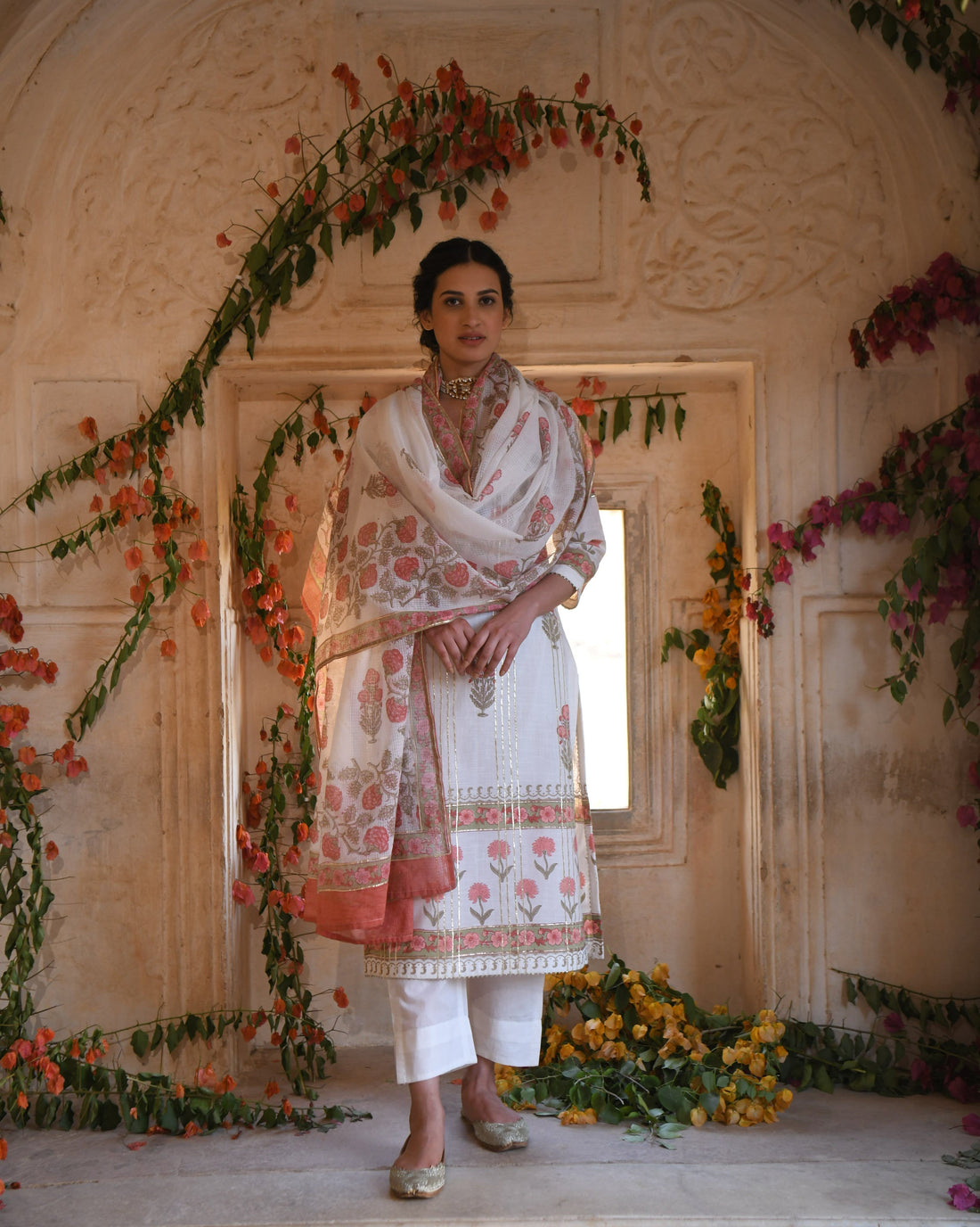 OFF-WHITE MEHER KURTA SET