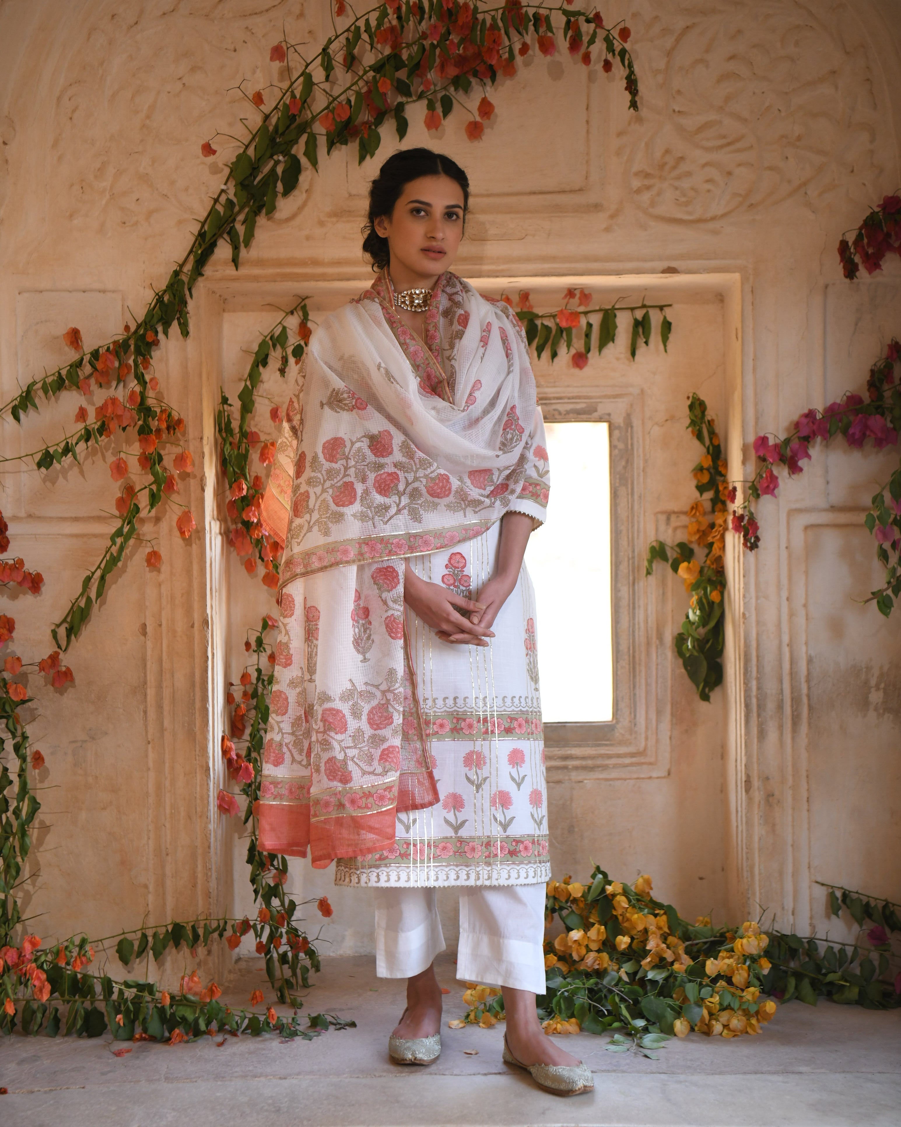 OFF-WHITE MEHER KURTA SET