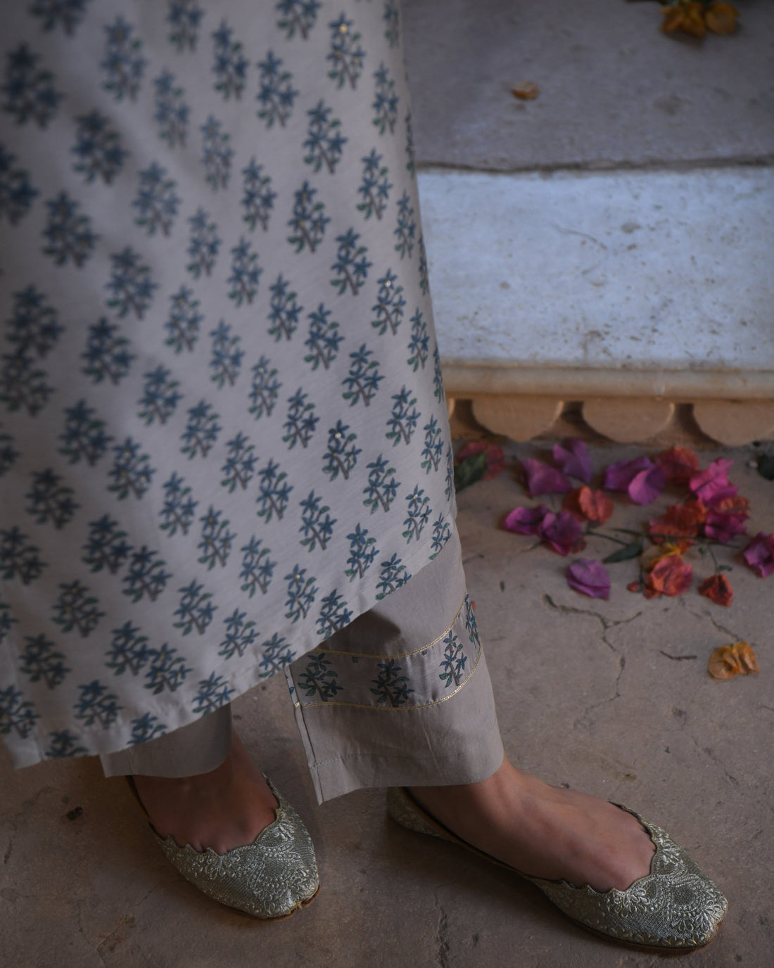 BLUE GUL KURTA SET