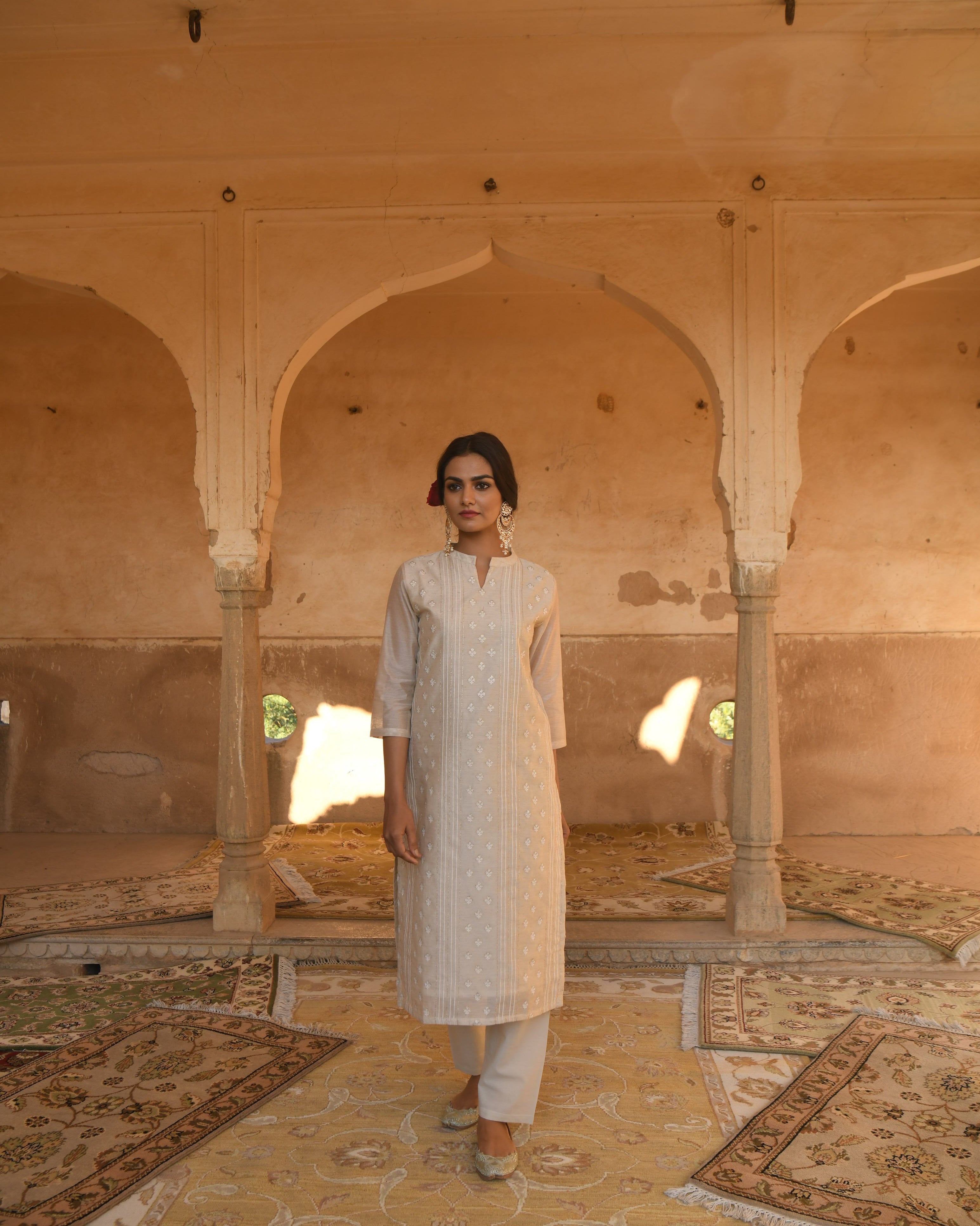 OFF-WHITE MALANG KURTA SET