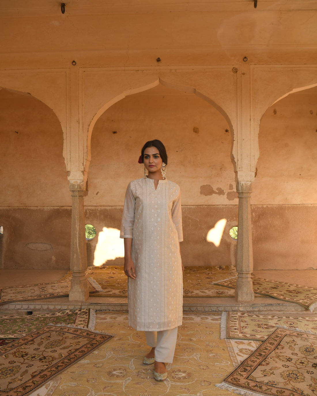 OFF-WHITE MALANG KURTA SET