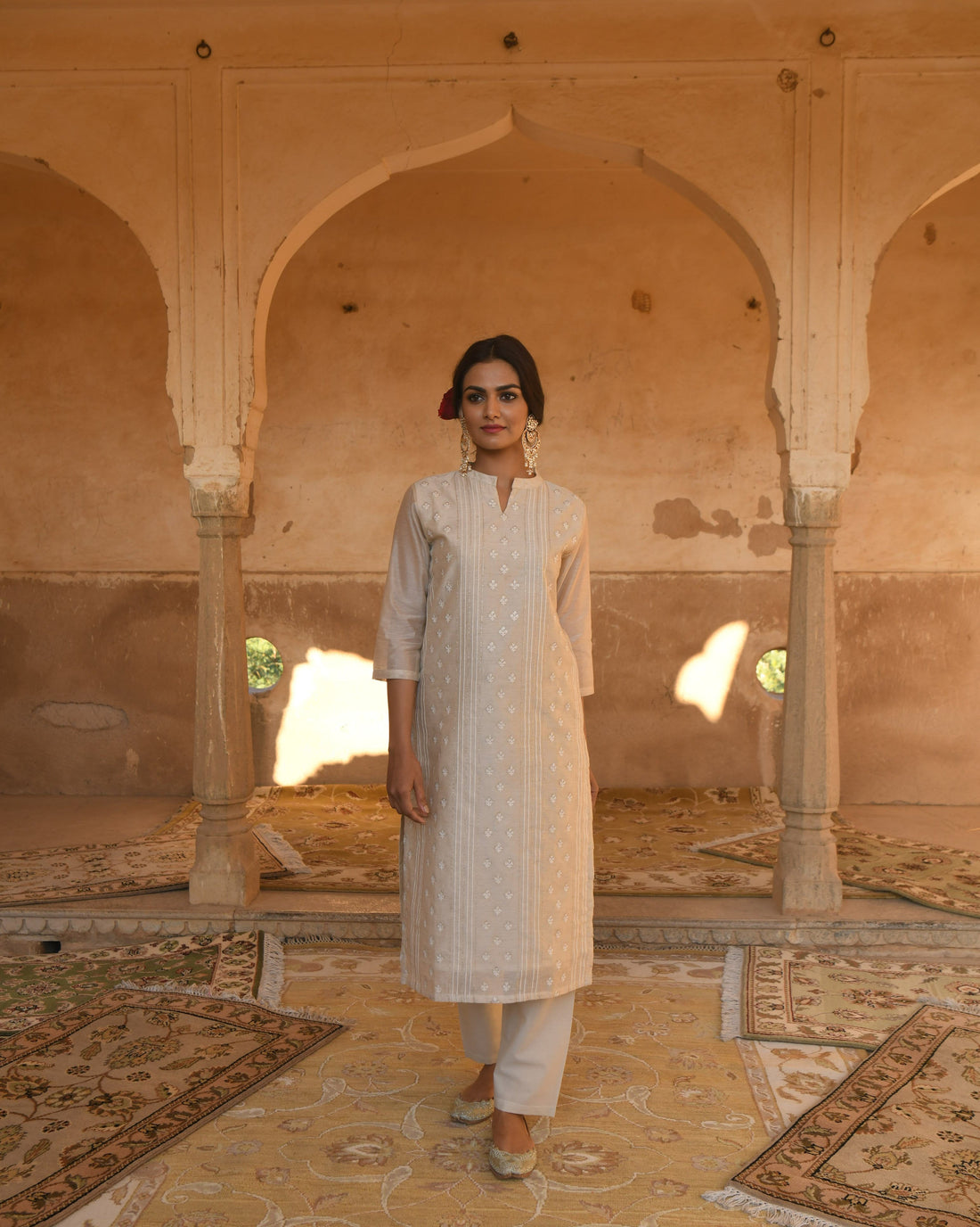 OFF-WHITE MALANG KURTA SET
