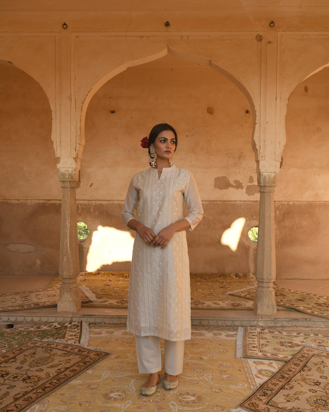 OFF-WHITE MALANG KURTA SET