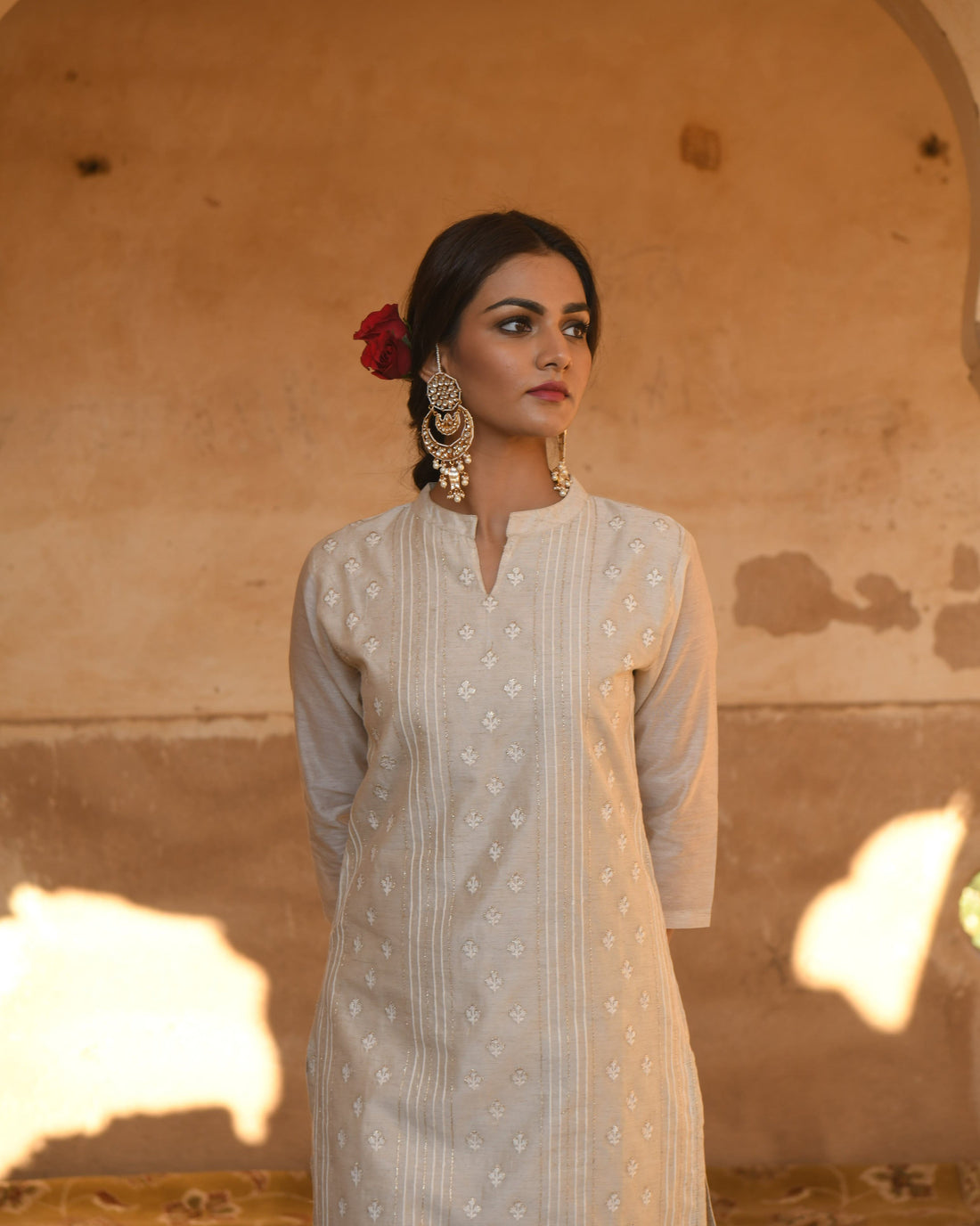 OFF-WHITE MALANG KURTA SET