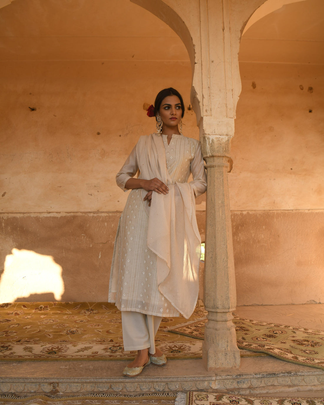 OFF-WHITE MALANG KURTA SET