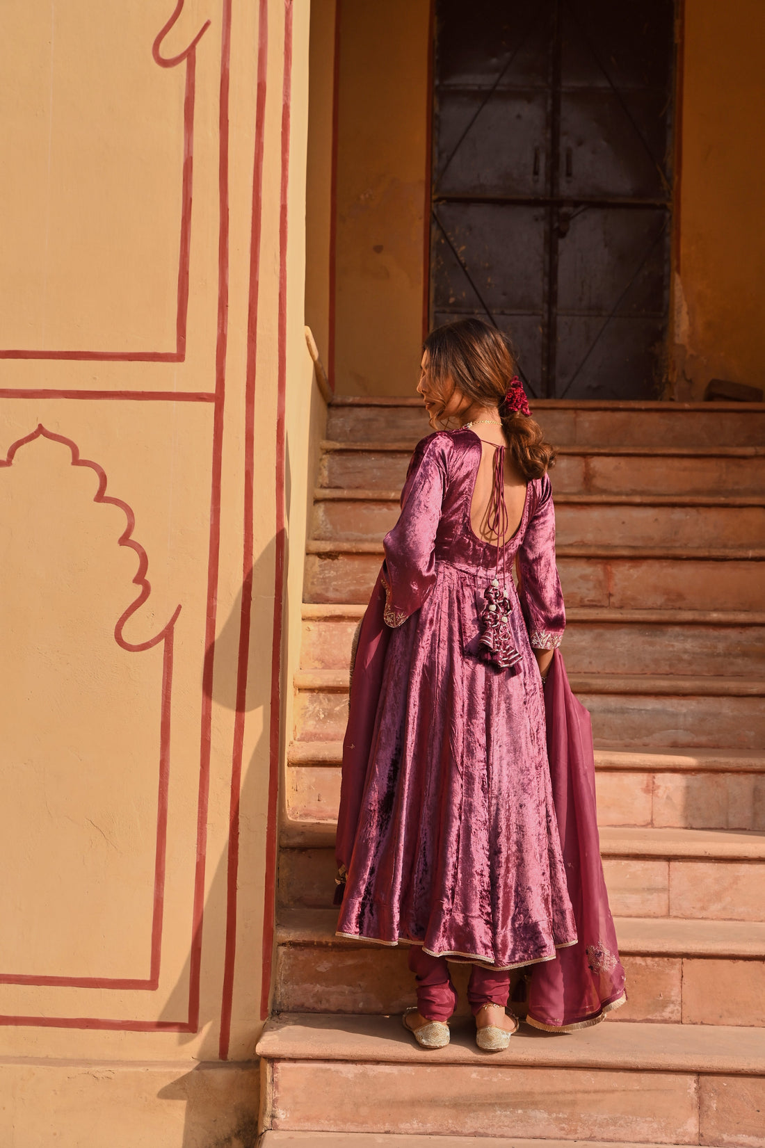 WINE ANARKALI SET