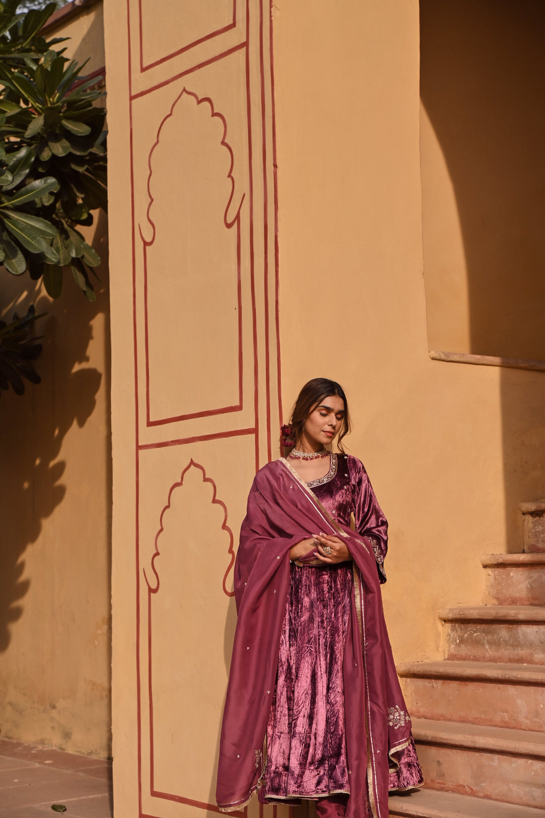 WINE ANARKALI SET