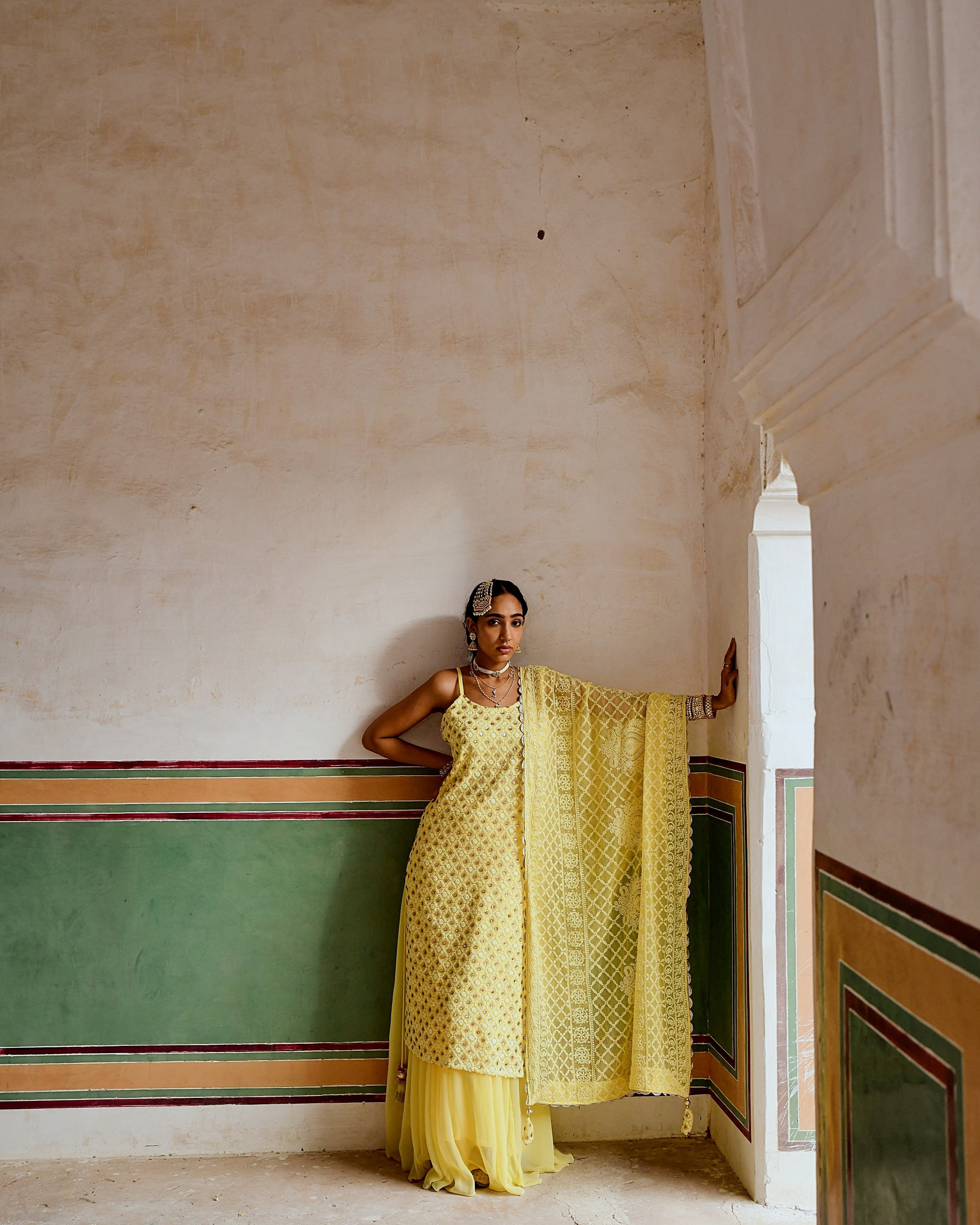 INAAYAT YELLOW SKIRT SET