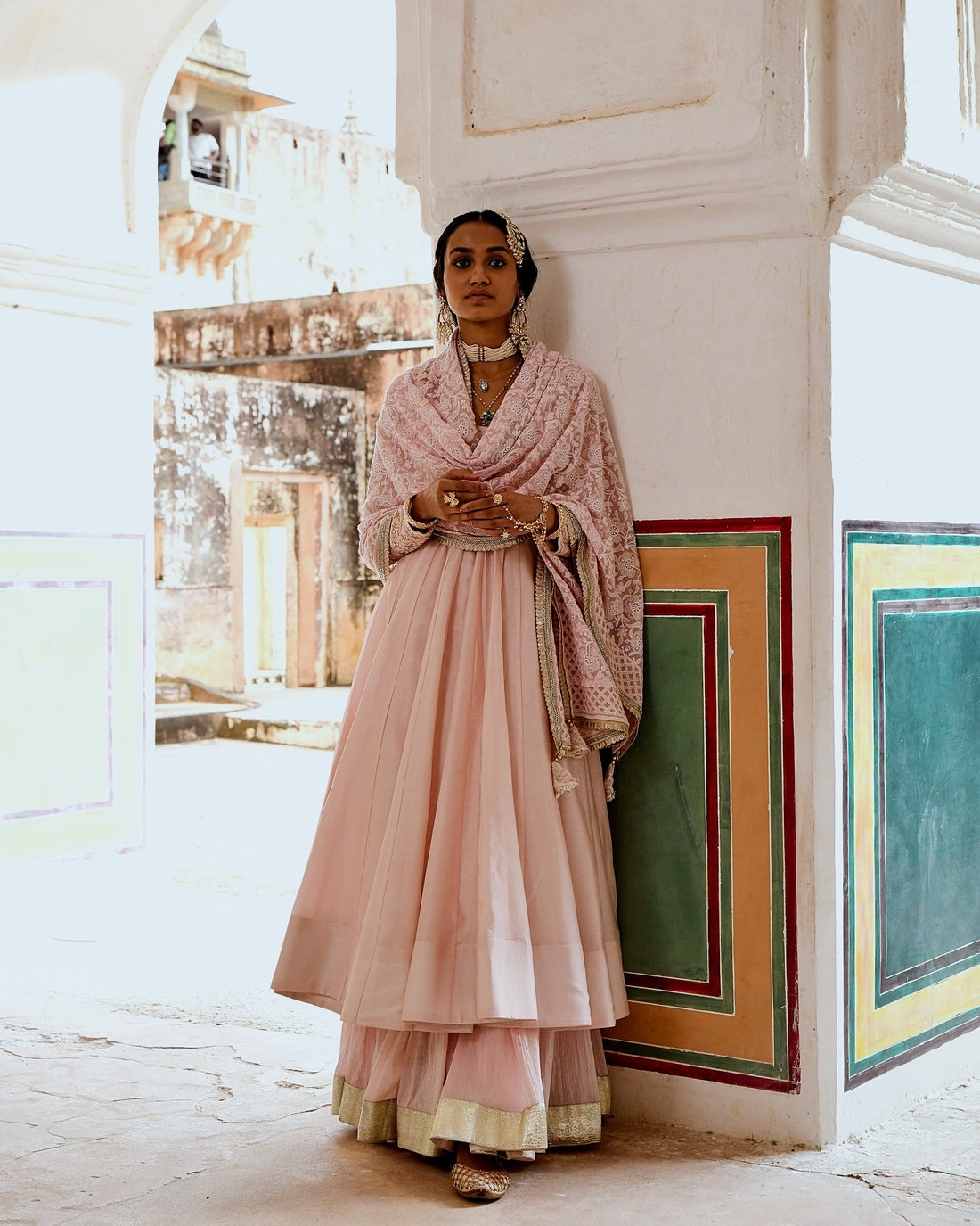 INAAYAT PINK ANARKALI SET