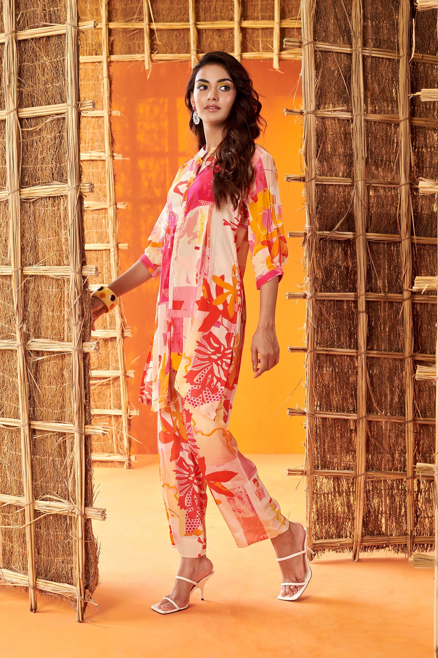 Multicolor Abstract Printed Co-ord Set