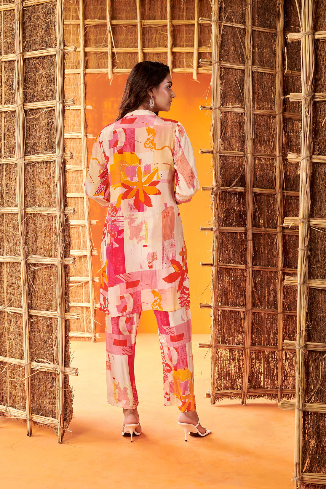 Multicolor Abstract Printed Co-ord Set