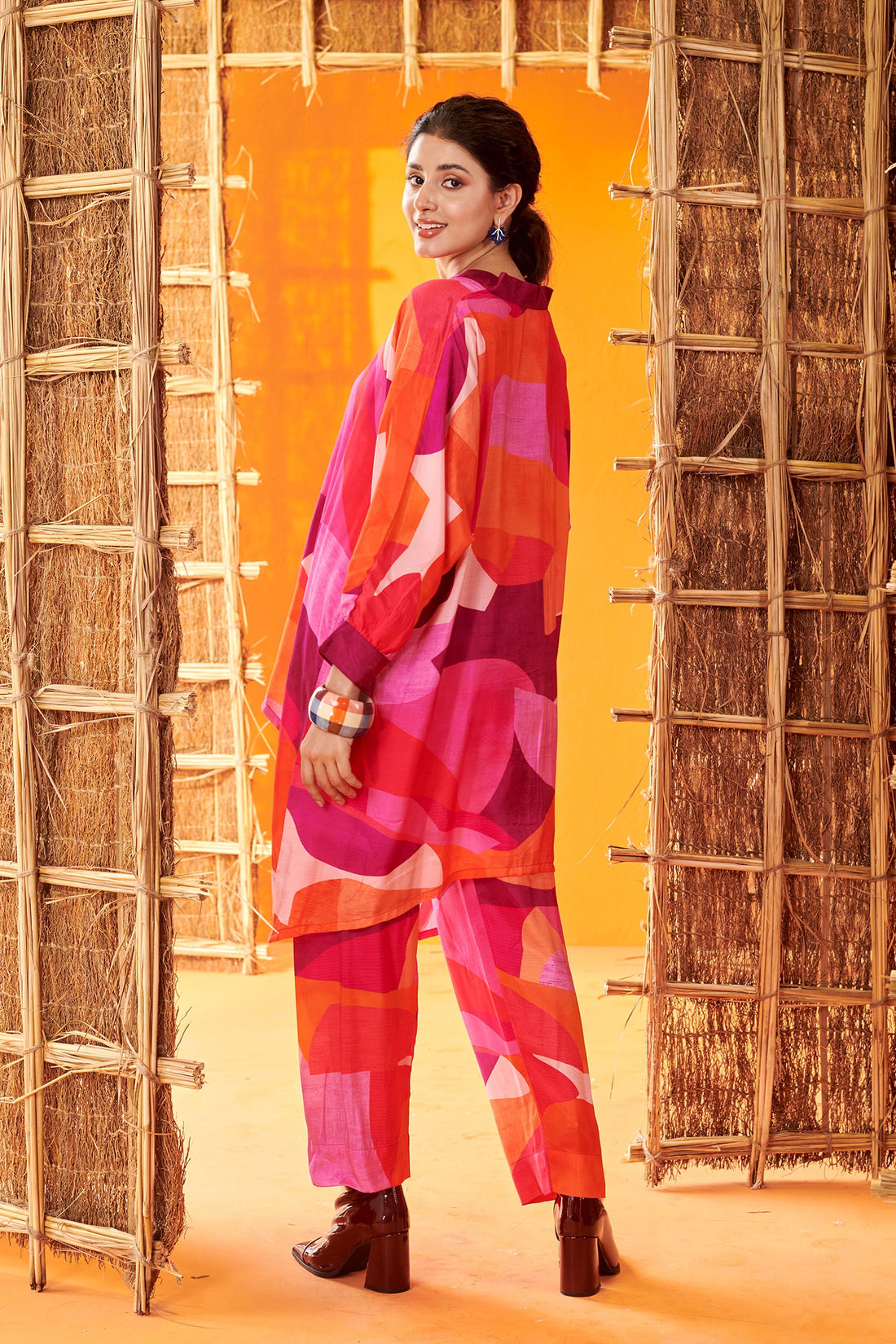 Multicolor print co-ord set