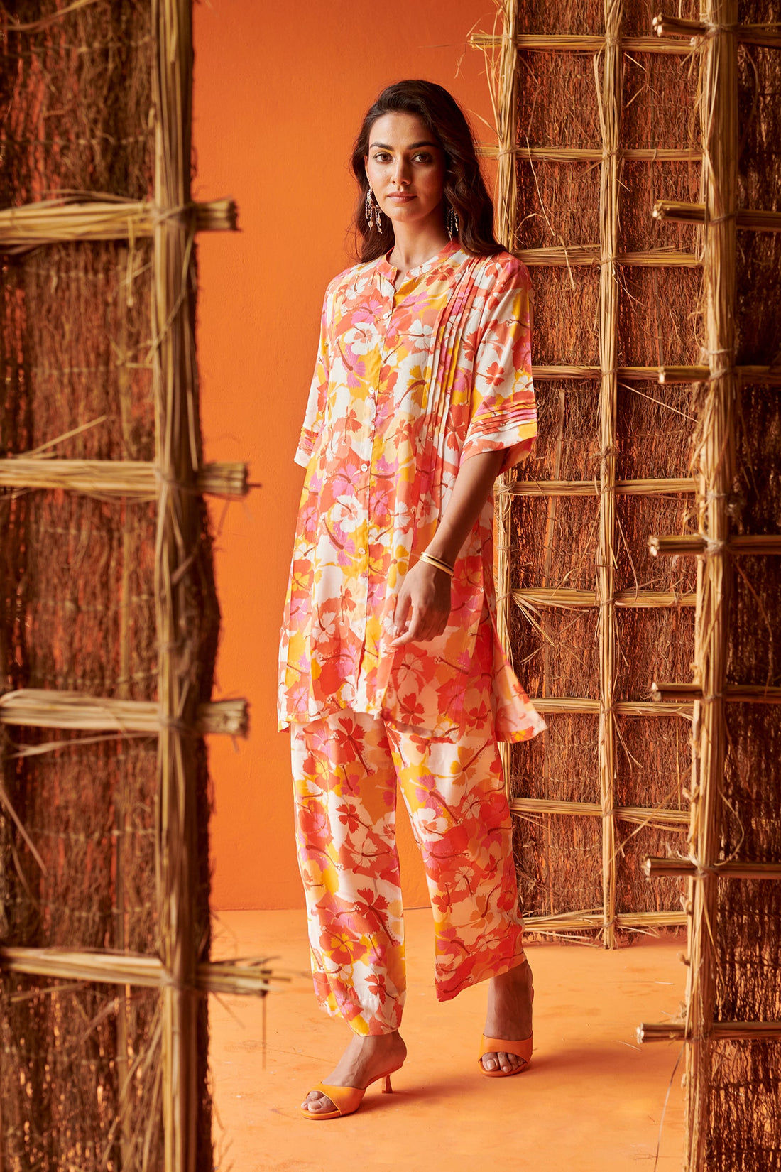 Multicolor Floral Printed Co-ord Set