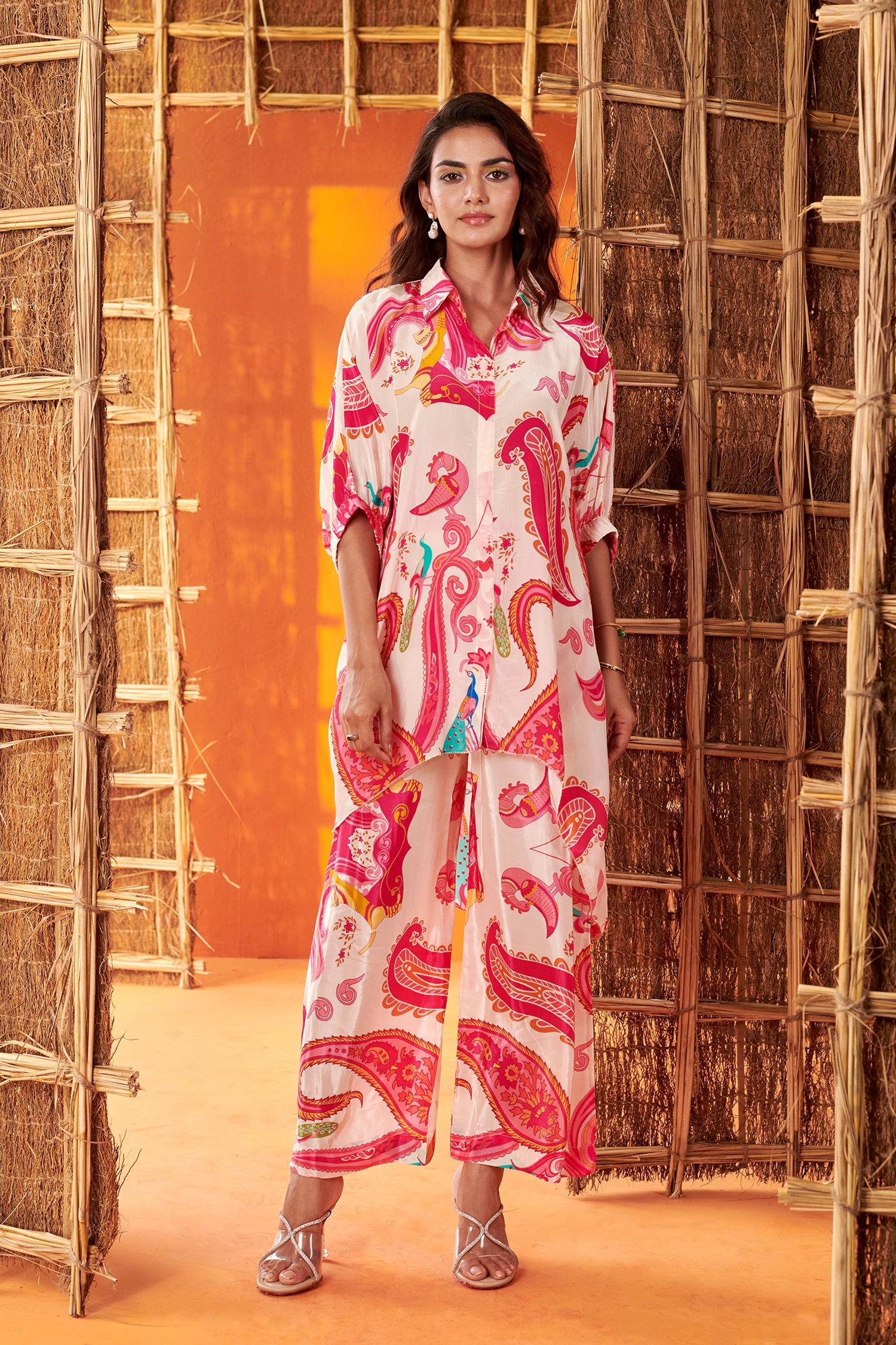 Paisley print  crepe Co-ord set
