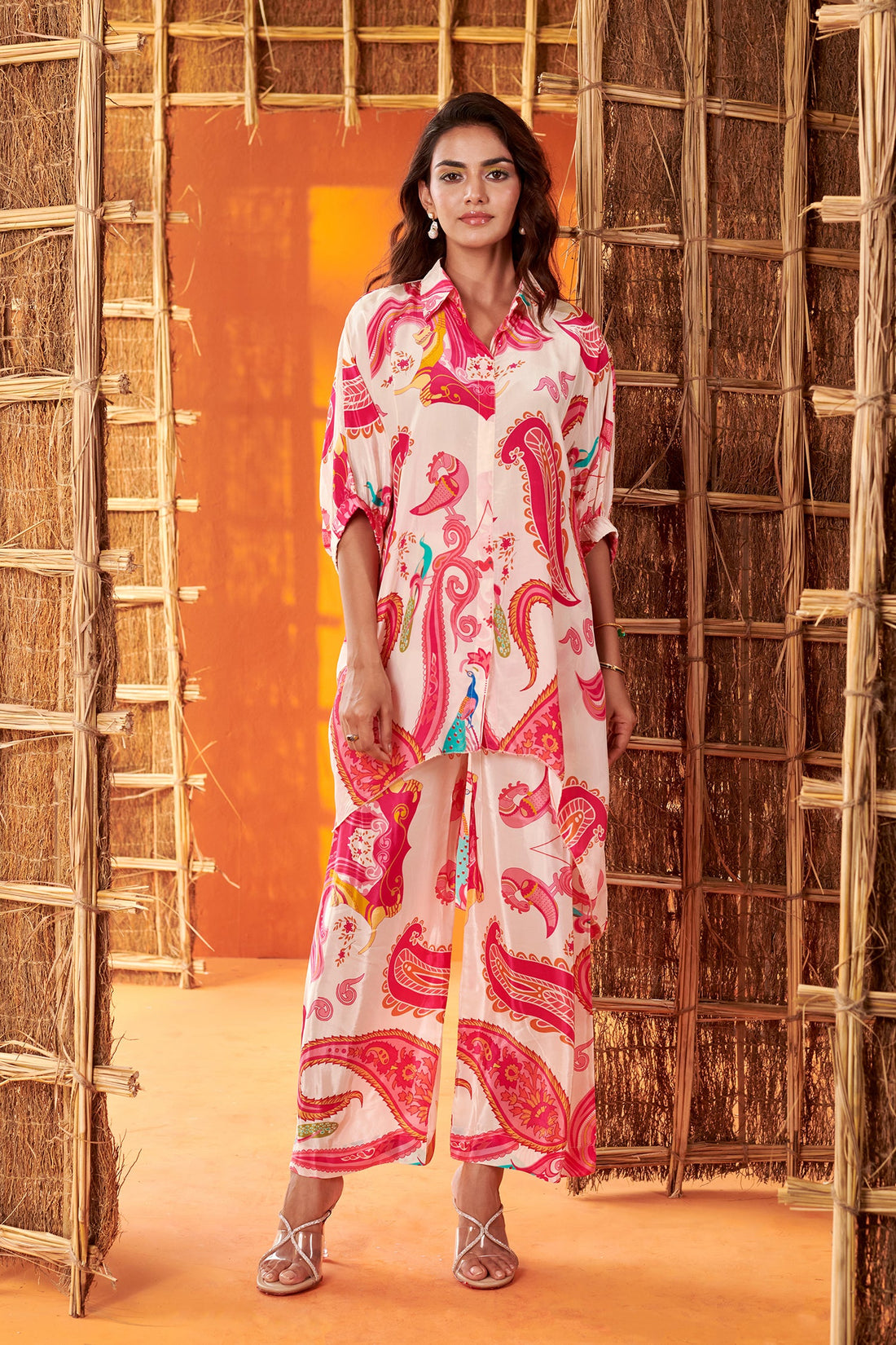 Paisley print  crepe Co-ord set