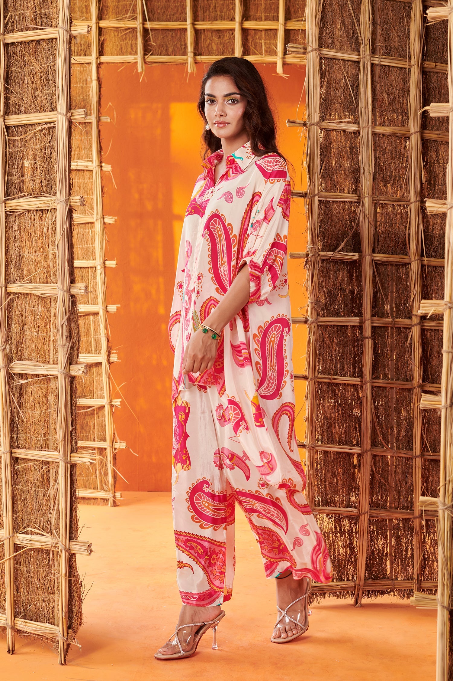 Paisley print  crepe Co-ord set
