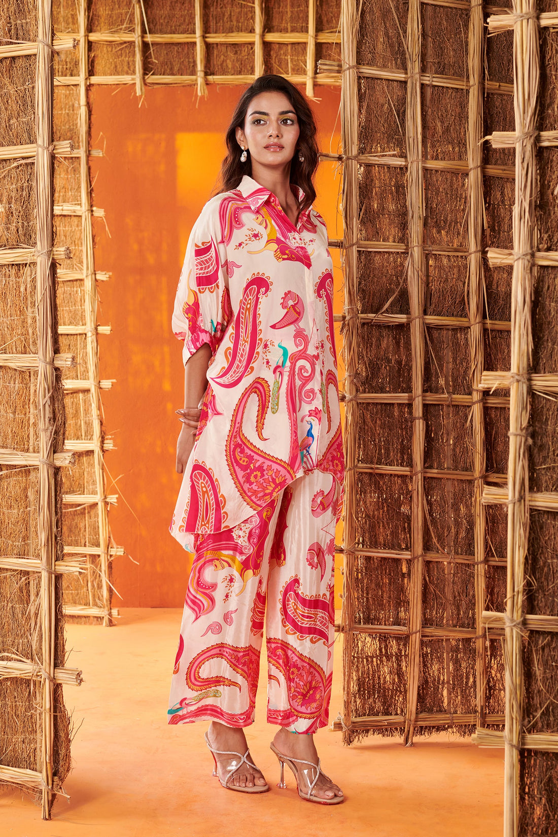 Paisley print  crepe Co-ord set