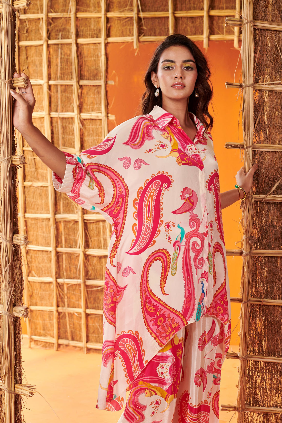 Paisley print  crepe Co-ord set