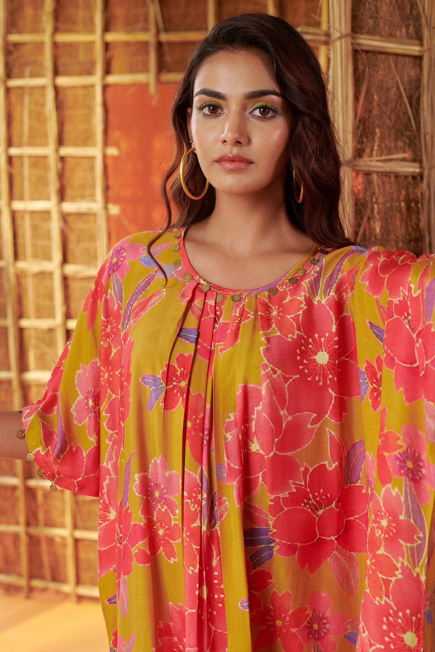 Green Kaftan Style Co-ord Set