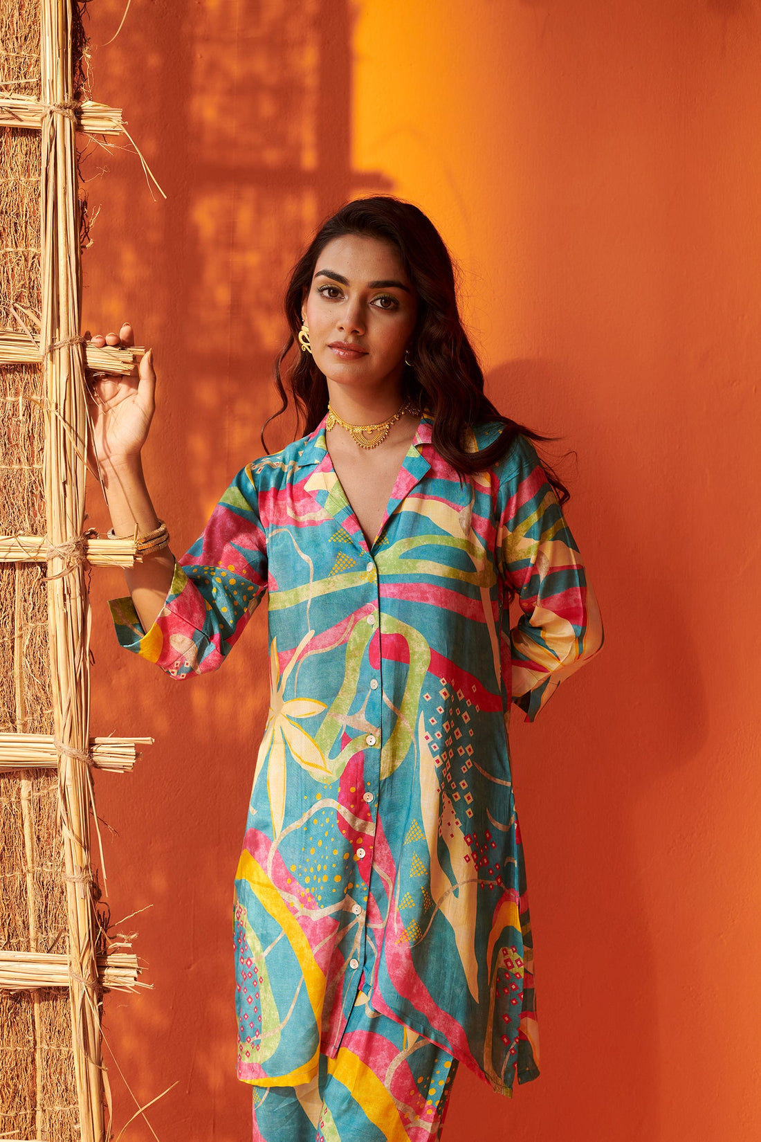 Blue Printed Co-ord Set