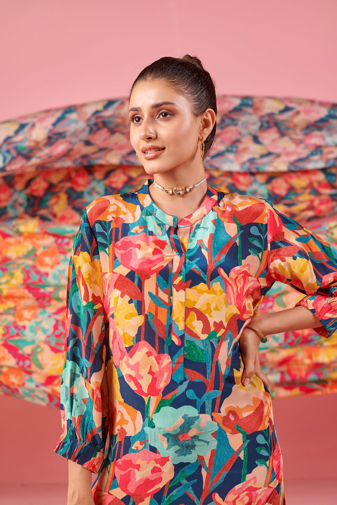 Multicolor printed Co-ord set