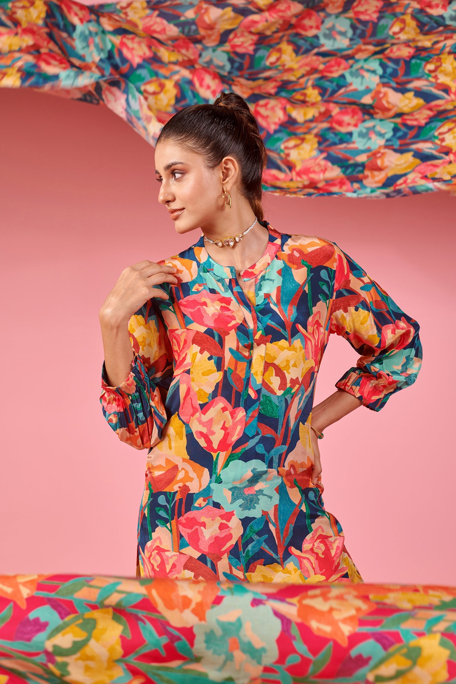 Multicolor printed Co-ord set