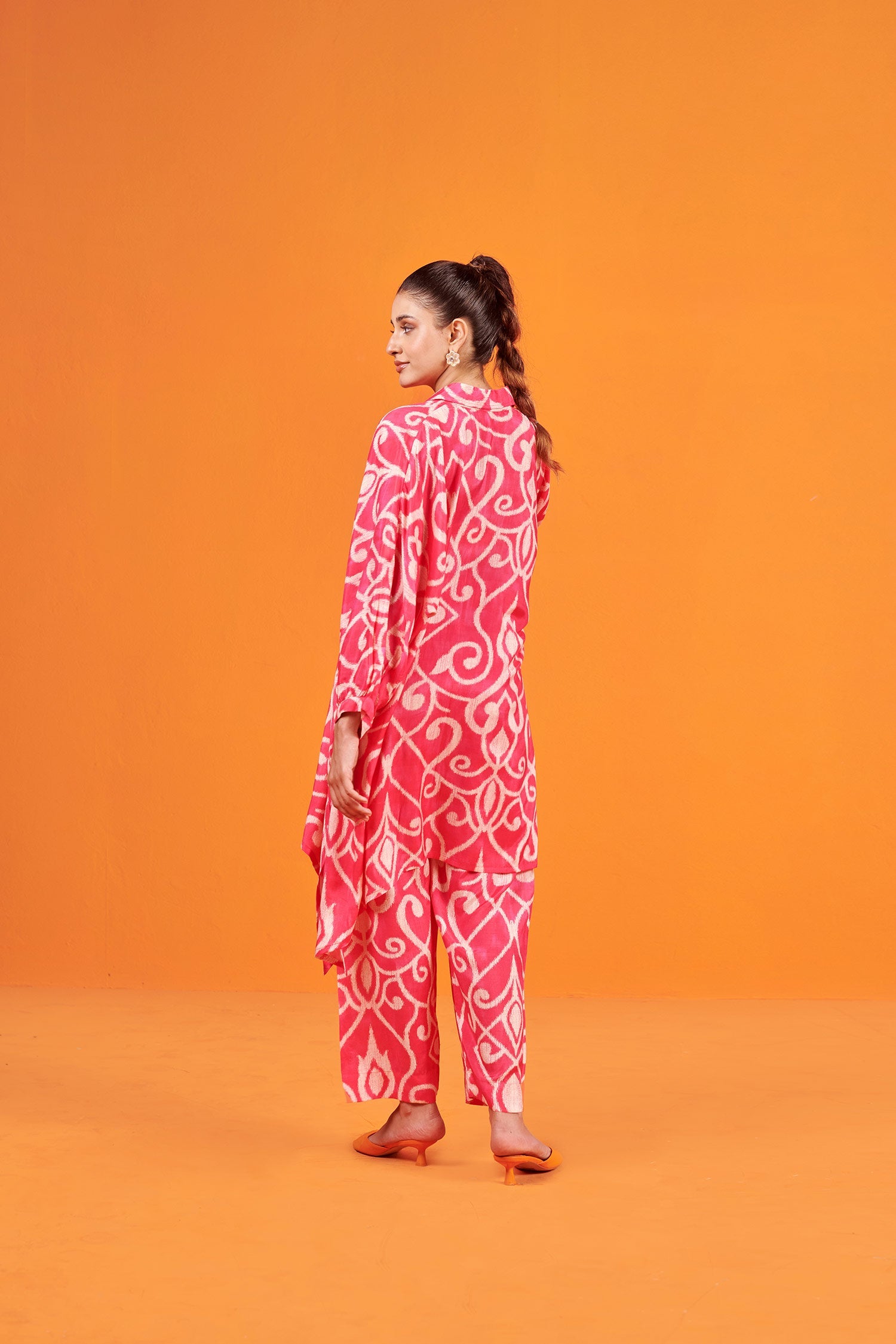 Pink Geometric Printed Co-ord Set