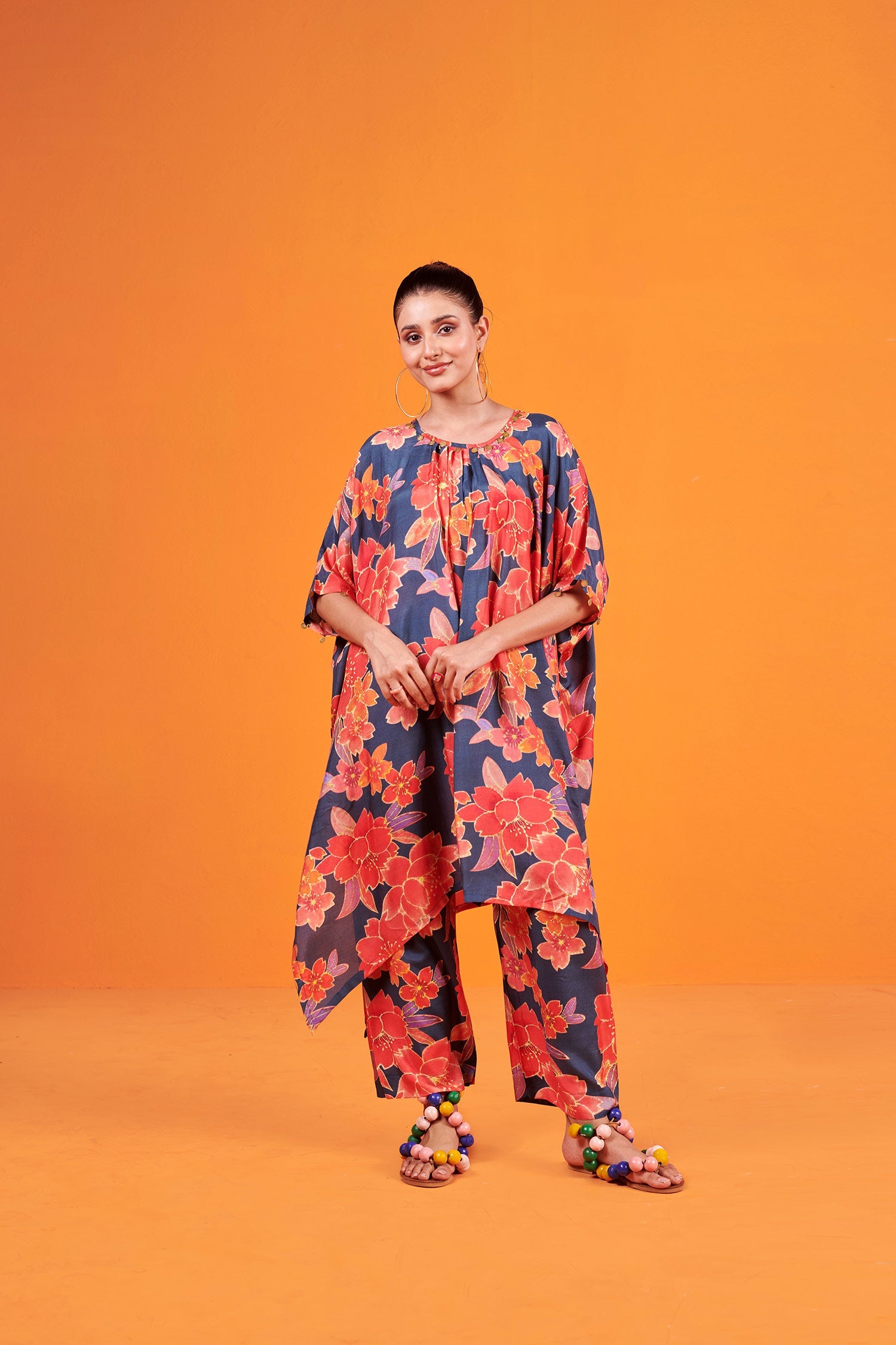 Blue  Kaftan Style Co-ord set