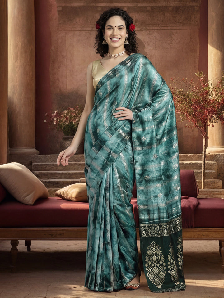 Banarasi Zari Woven Cotton Blend Saree