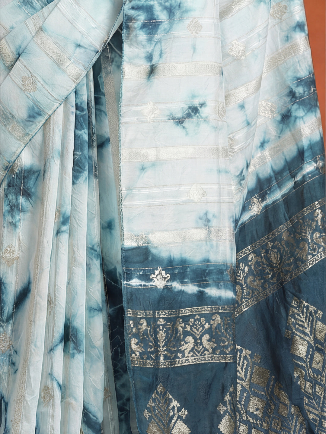 Banarasi Zari Woven Cotton Blend Saree