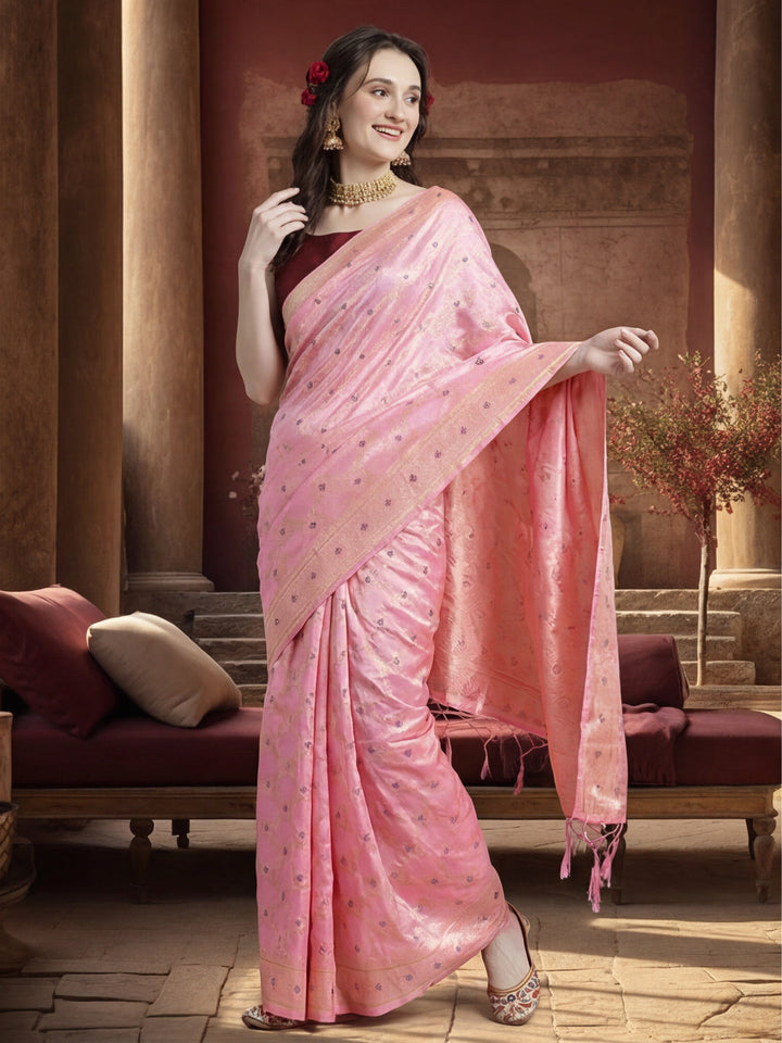 Banarasi Zari Woven Silk Blend Saree
