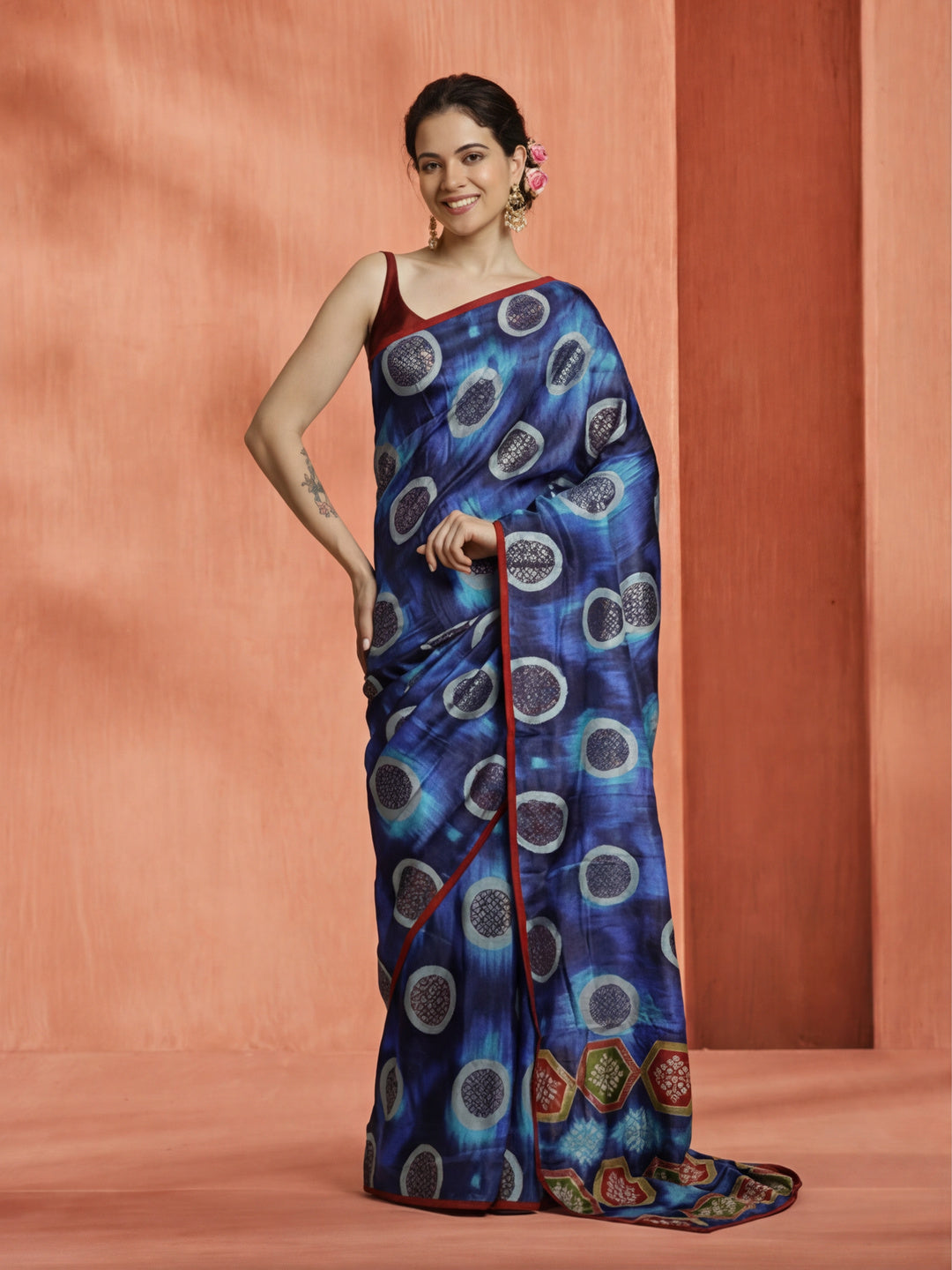 Art Silk Foil Printed Daily Wear Saree