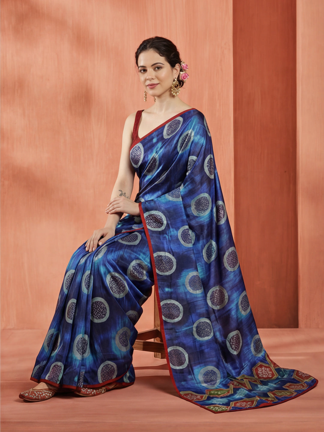 Art Silk Foil Printed Daily Wear Saree