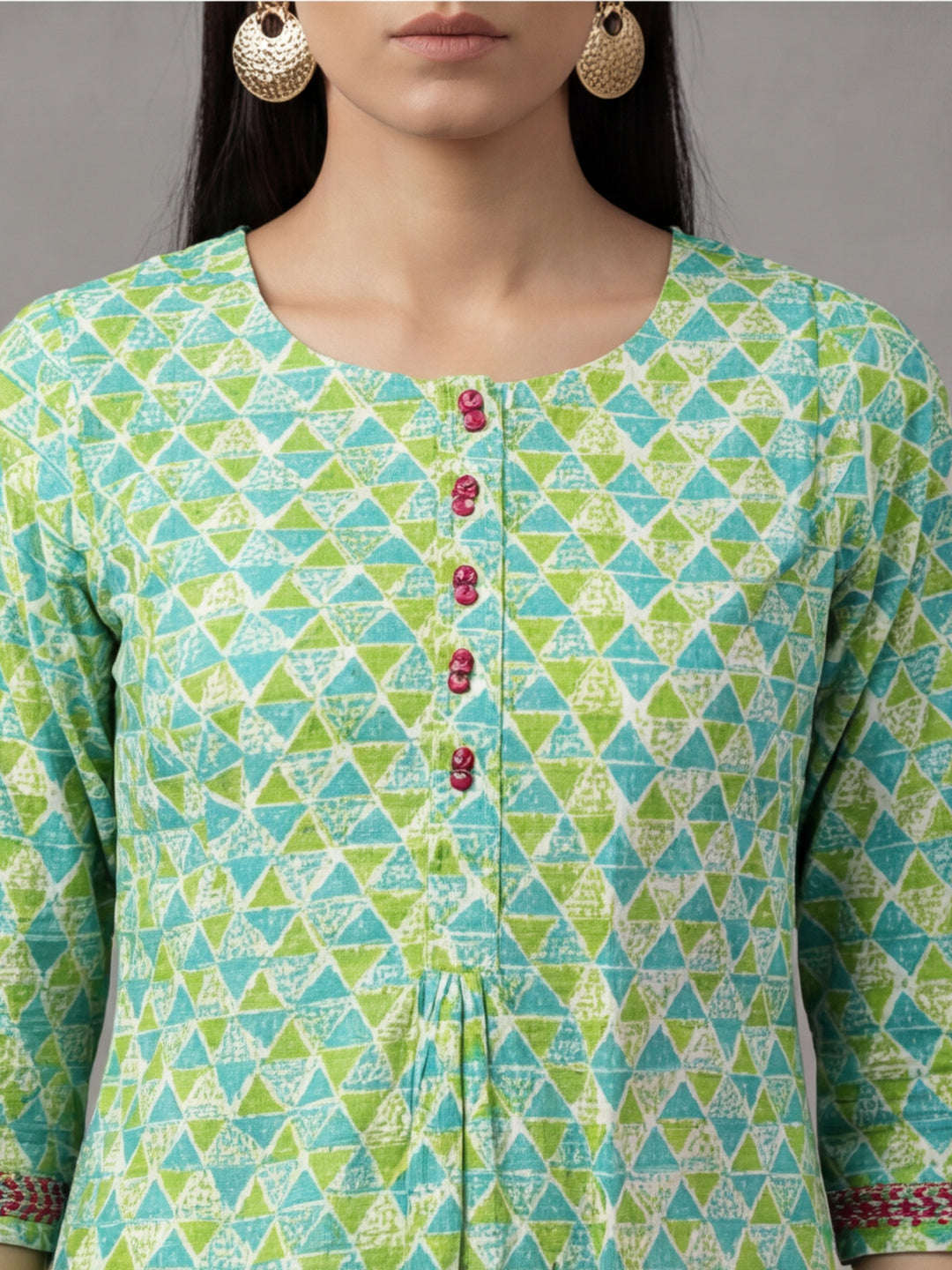 Women Floral Print Pure Cotton Straight Kurta