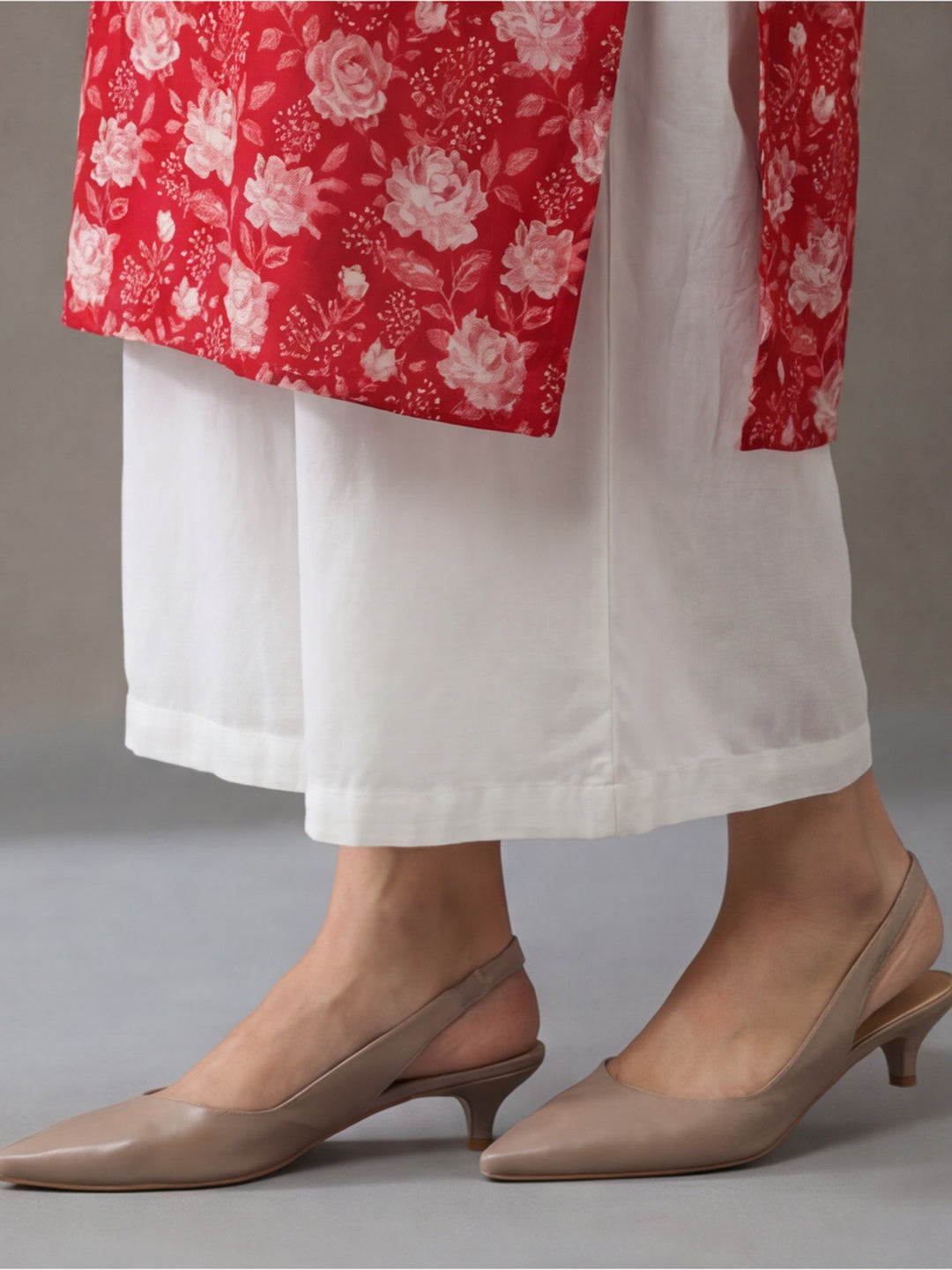 Floral Printed Straight Pure Cotton Kurta