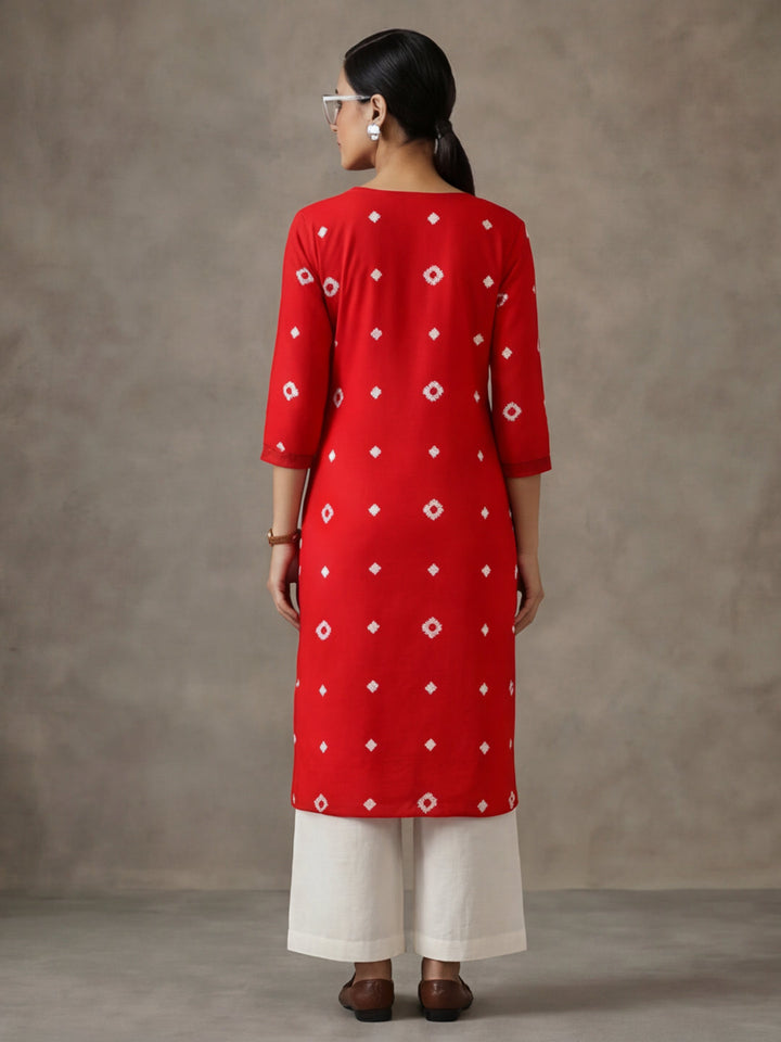 Women Bandhani Printed Kurta