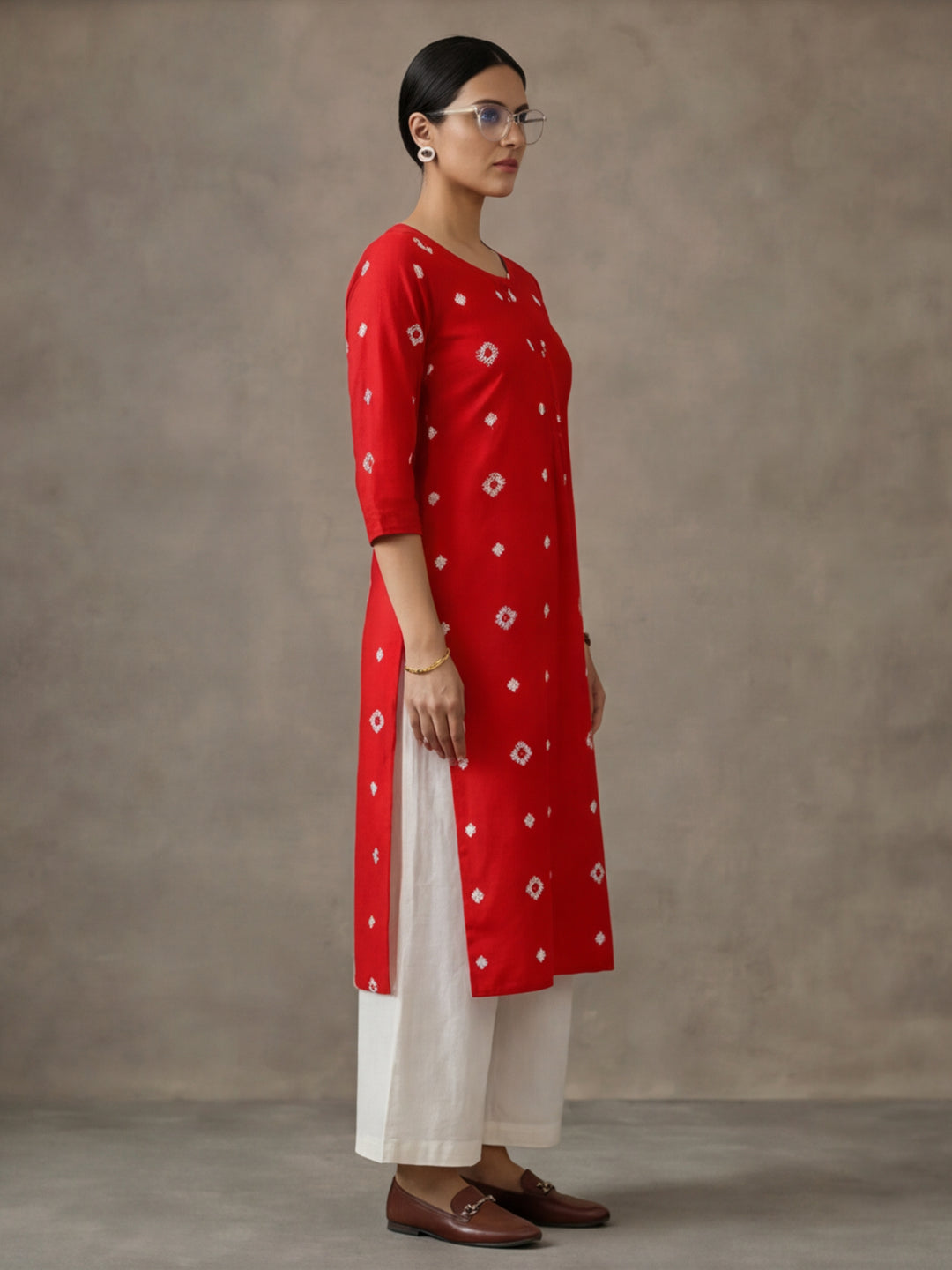 Women Bandhani Printed Kurta