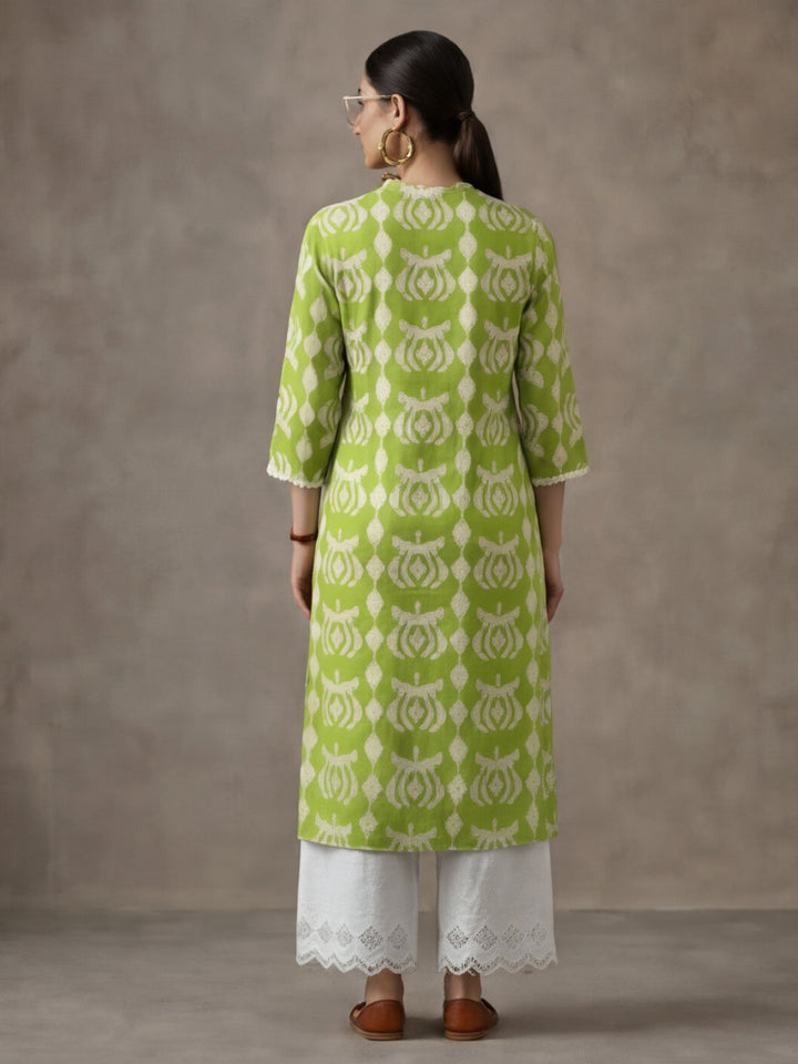 Floral Printed Straight Kurta